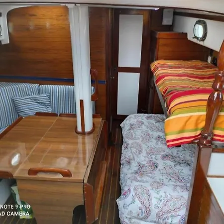 Botel Vintage And Cozy Sailing Boat In Barcelona